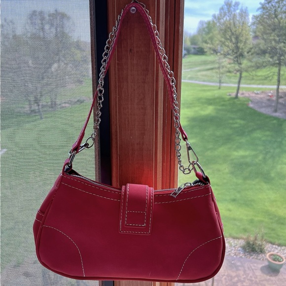 Retro Pink Handmade Y2K Gothic Message Handbag - Picture 2 of 4